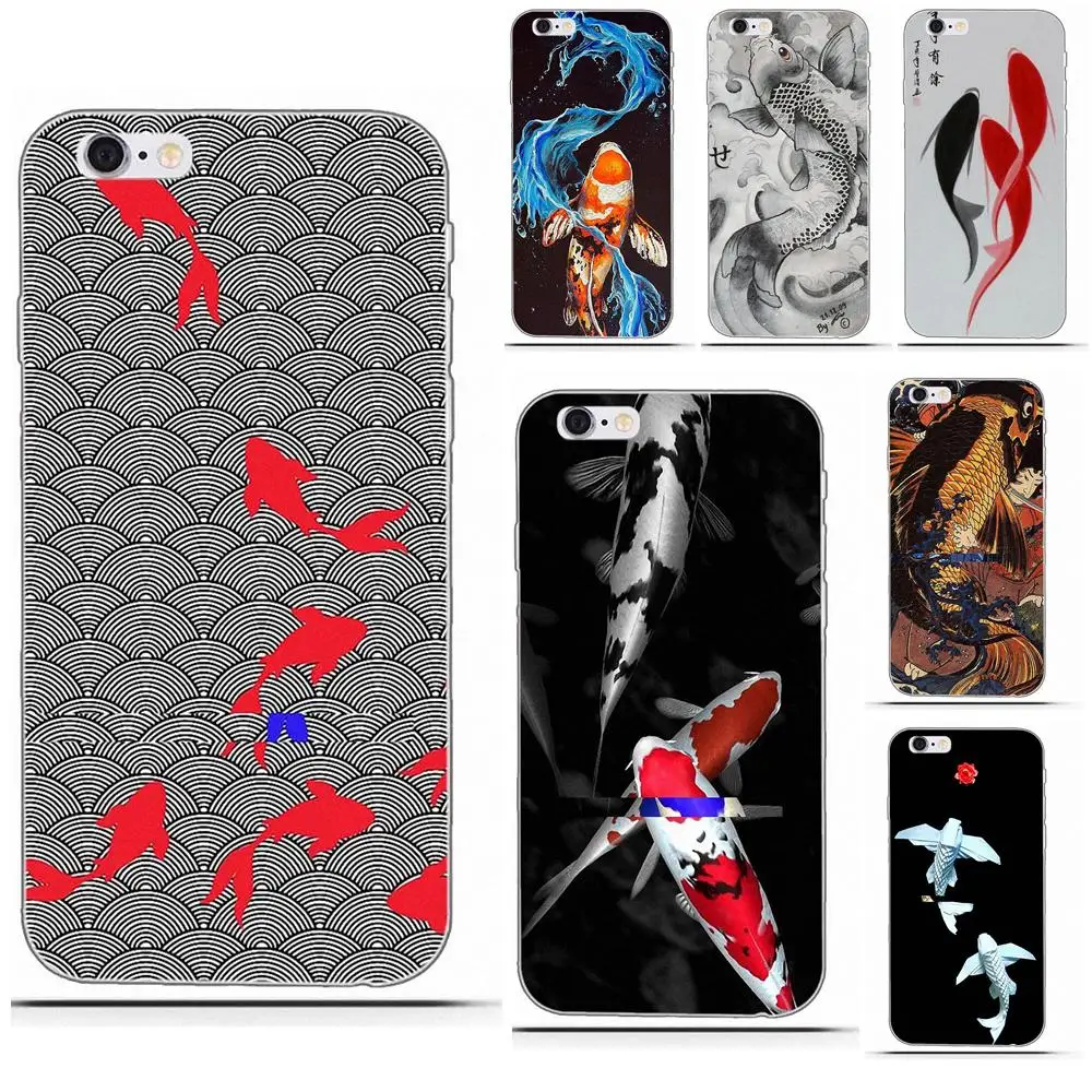 Wexoeq TPU Printing Koi Fish Japanese Art For Sony Xperia Z Z1 Z2 Z3 Z4 Z5 compact Mini Premium M2 M4 M5 T3 E3 E5 XA | Мобильные