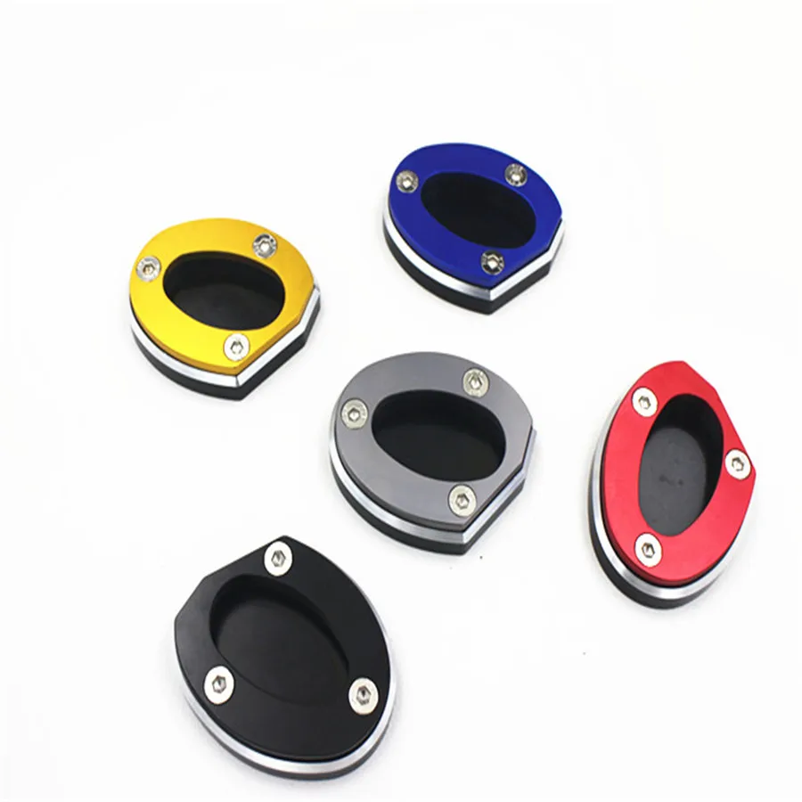 Motorcycle CNC Aluminum Kickstand Pad Side Support Stand Enlarger Plate