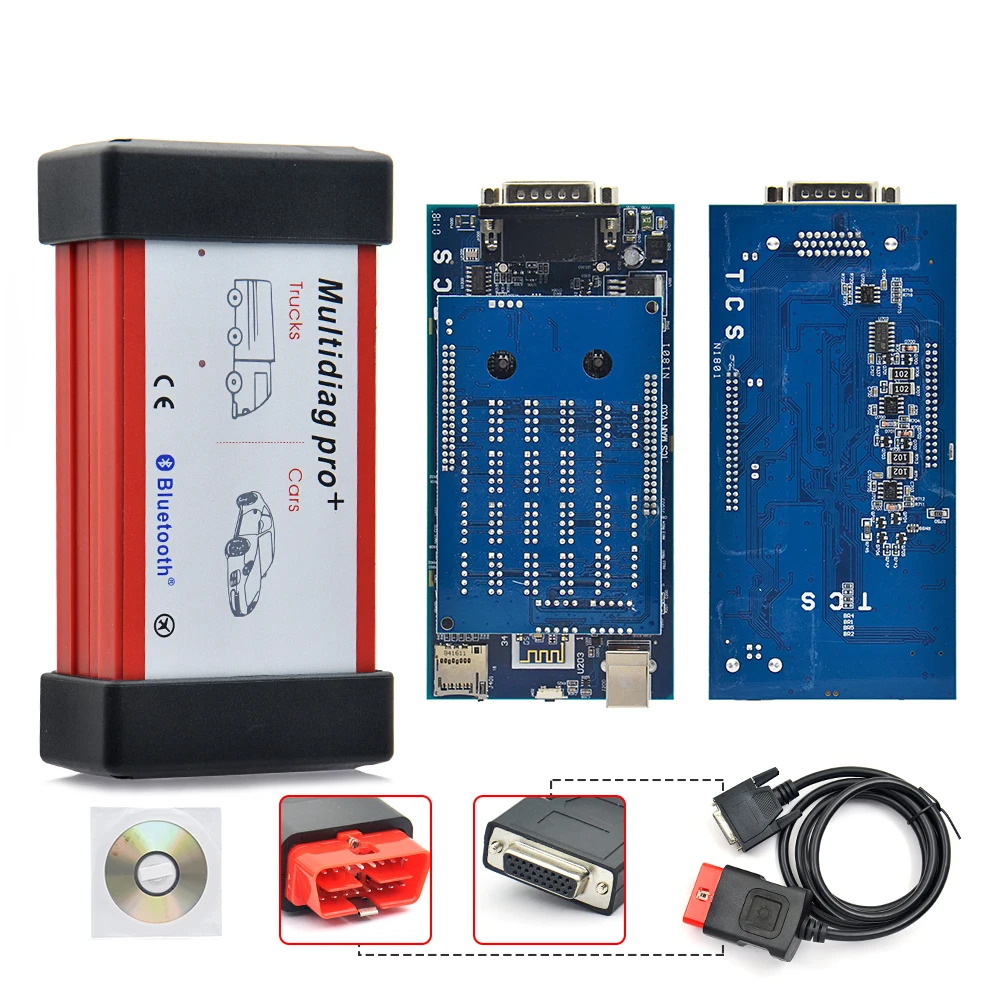 A + качество Multidiag Pro Bluetooth диагностический инструмент новый vd pro plus OBDII OBD2 сканер
