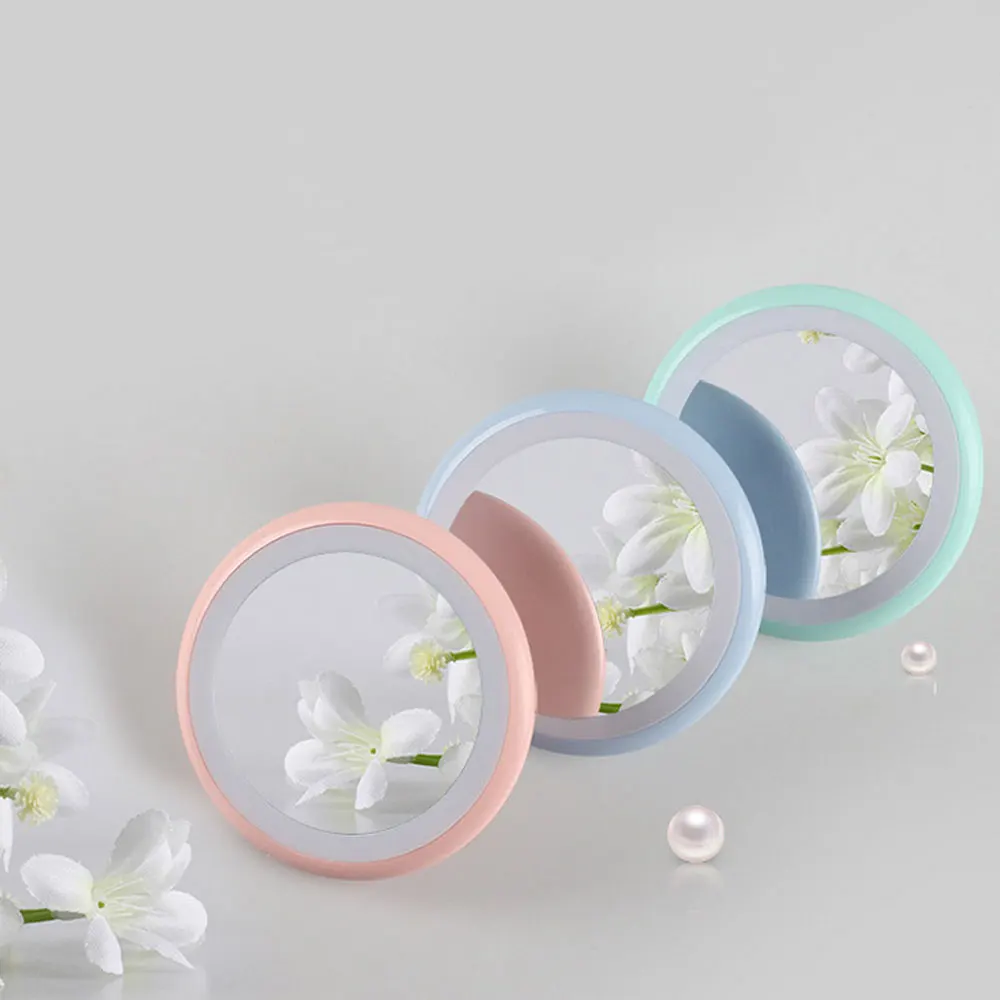 

2018 New Arrival Creative Ring Makeup Mirror Portable Portable Light LED Makeup Mirror USB rechargeable Makeup Mirror