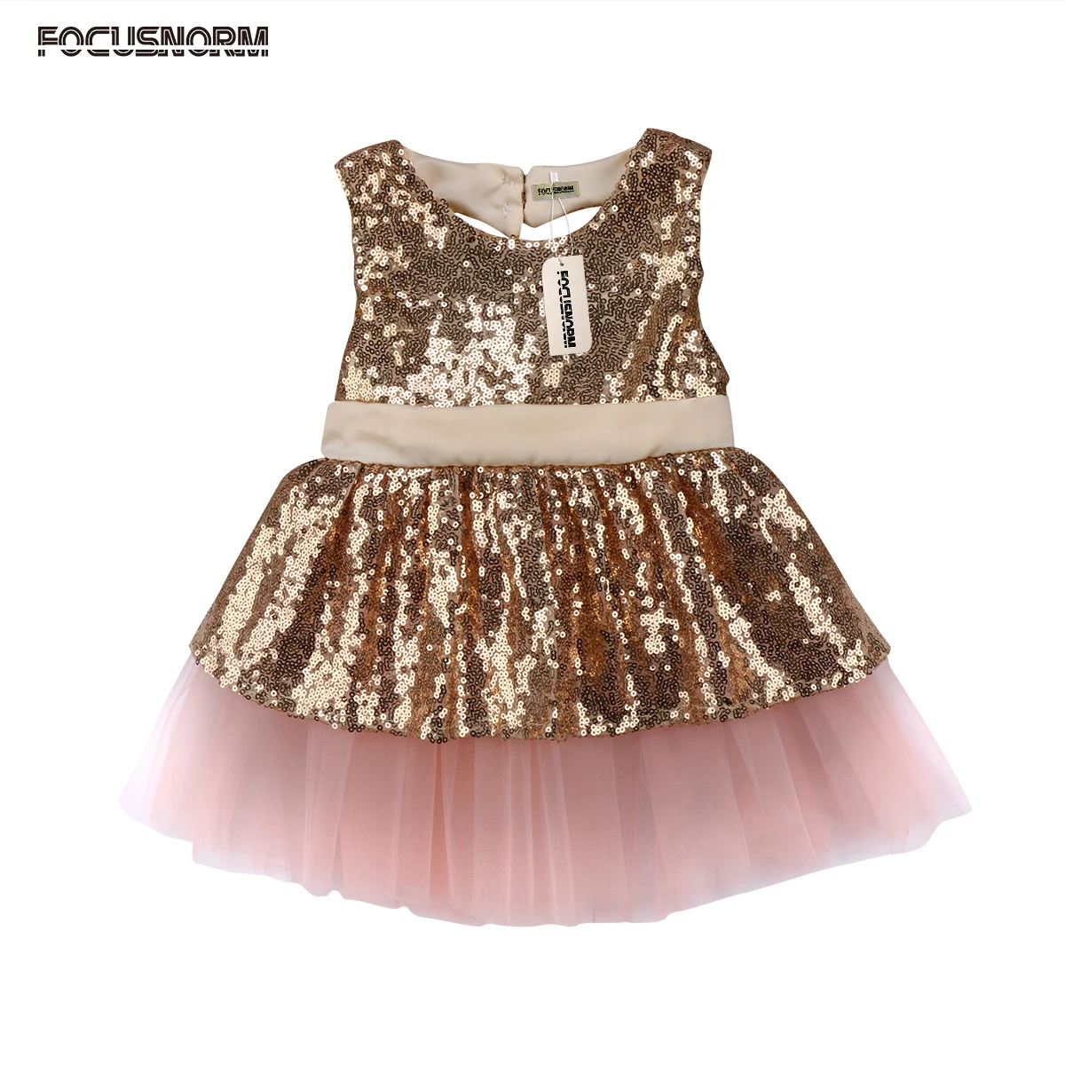 Одежда для детей; малышей; девочек Sequins майка, топ, жилет открытая спина, тюль платье праздничное платье принцессы, с бантом, пачка с бантом Открытое платье без рукавов