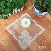 Variety Square 26cm Modern Minimalist Mesh Lace Beaded Embroidered Placemat Coffee Cup Cushion Vase Pad Decor Coaster Fabric ► Photo 2/5