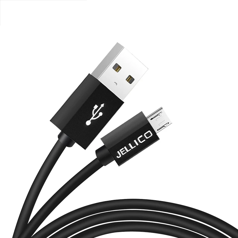 Jellico Micro USB кабель Быстрая зарядка кабель синхронизации данных и зарядки для samsung huawei Xiaomi LG Andriod Microusb Кабели для мобильных телефонов - Цвет: Black