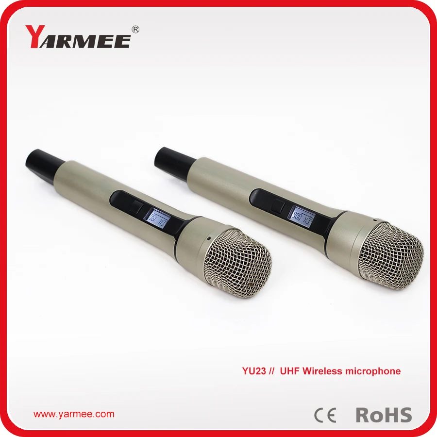 

Good Quality UHF Wireless Karaoke Microphone 2 Channels