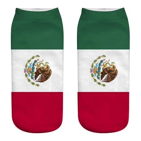 Morematch/1 пара мужских носков, хлопковые носки унисекс с изображением флагов, носки с 3D принтом, 11 стилей на выбор - Цвет: Style  5