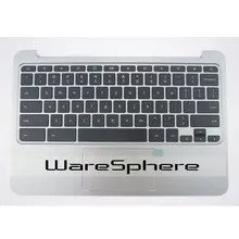 Оригинальная верхняя крышка для hp павильона Chromebook 11 G3 G4 верхний чехол с клавиатурой Touc hp ad plamest 788639-001 серебристый