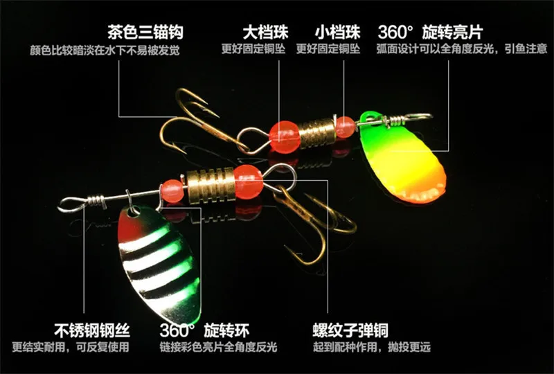 PureLeisure 30 шт. Спиннер приманка 2,5-4,5 г Ложка VIB приманки металлическая рыболовная приманка бас жесткая приманка с рыболовными тройными крючками рыболовная коробка