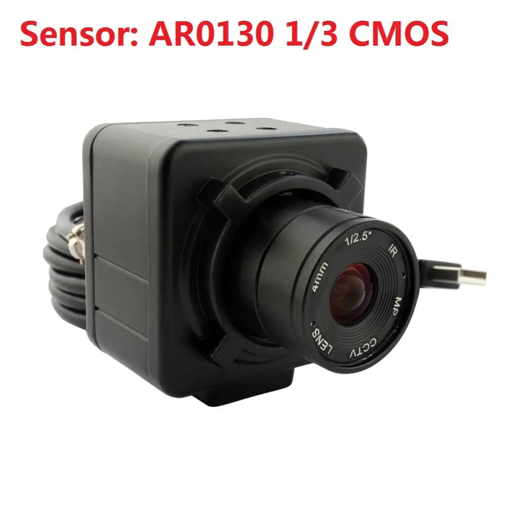 1,3 МП (960 P) HD AR0130 1/3 CMOS 4 мм Ручная фокусировка объектива видео cam низкой освещенности usb камеры mini pc Android веб-камера для телескопа
