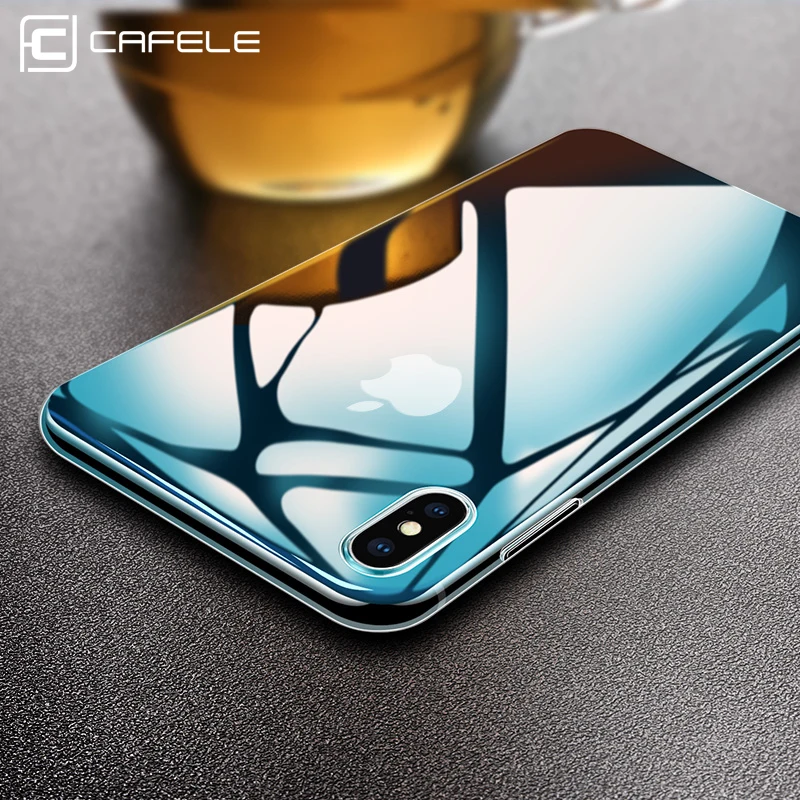 CAFELE Soft Silicon case For iPhone 5s SE 7 8 plus X Xs Max Ultra Thin Fashion Transparent Back case Cover For iPhone cases
