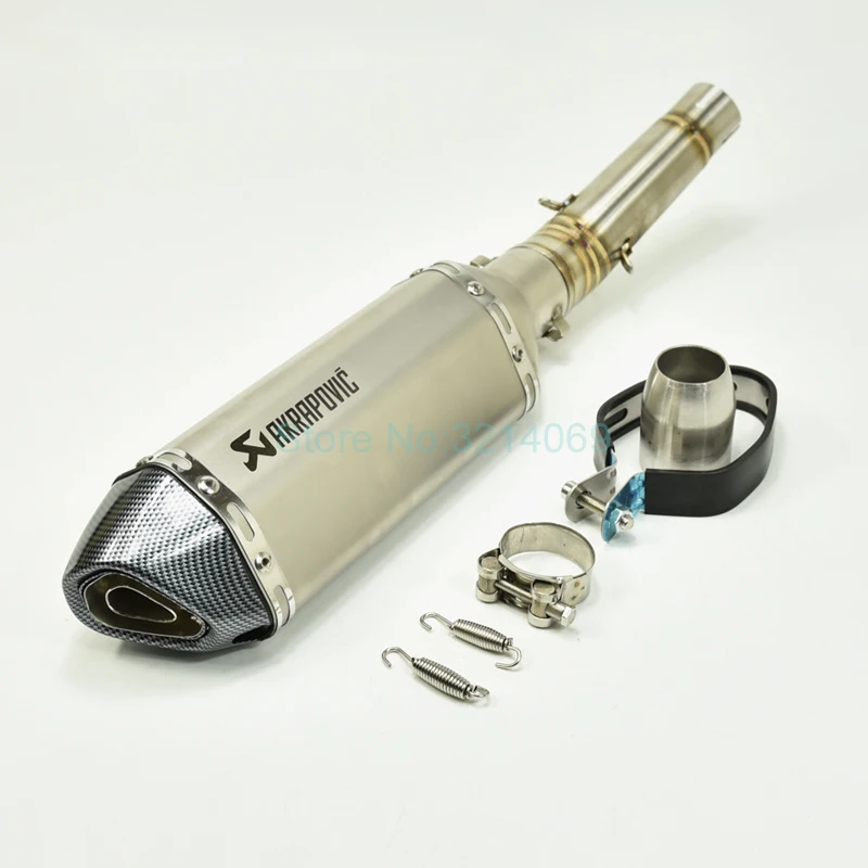 

NC700 NC750 NC750S NC750X NC700X Akrapovic Exhaust Motorcycle 2012-2017 Stainless Steel Mid Link Pipe System Universal Mufflers