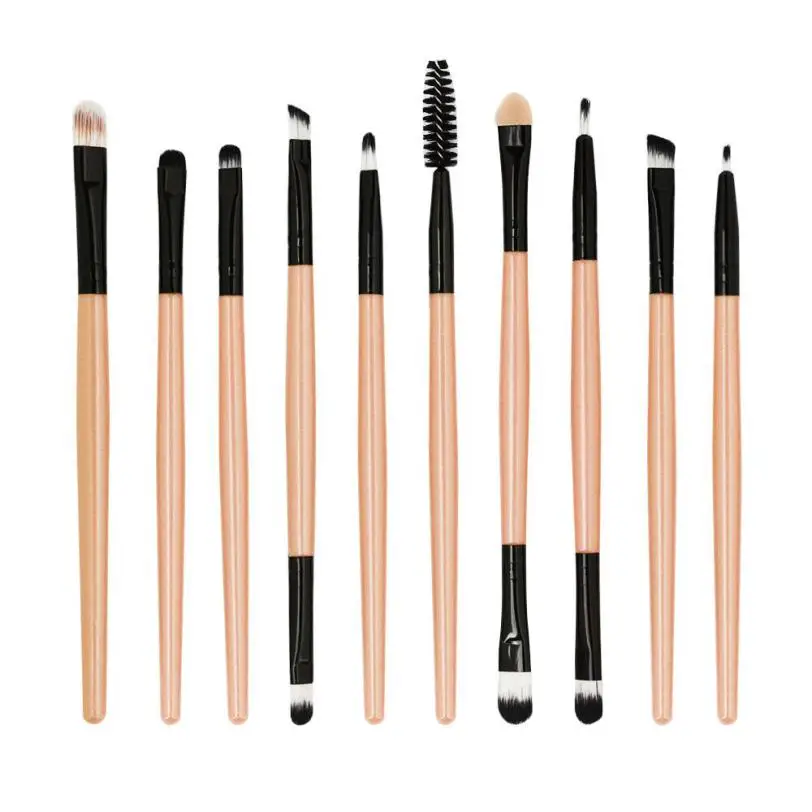 

10 PCS Make Up Foundation Eyebrow Eyeliner Blush Cosmetic Concealer Brushes Professional Brushes set hot sale #T