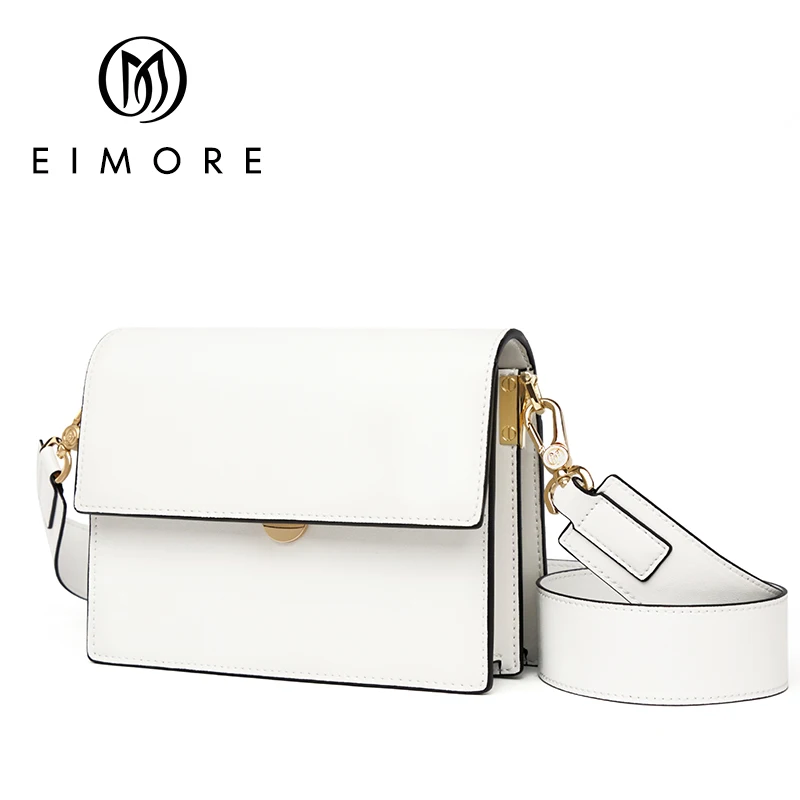 EIMORE Brand Women Fashion Shoulder Bags Small Messenger Crossbody Bags Genuine Leather Crossbody Flap Bag Ladies Bags For Girl
