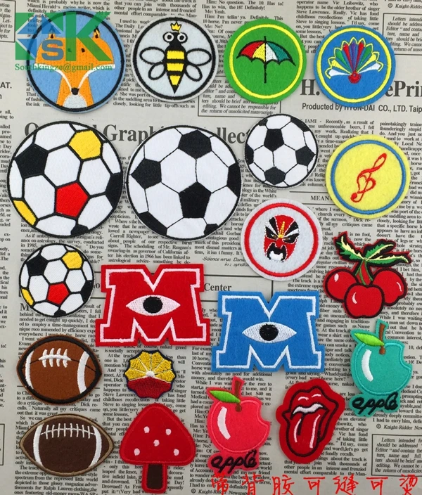 2016 Latest design 1 PCS Options Cartoon Round Lovely Embroidery Delicate Beauty Stickers Iron On Felt Patches Embroidered Badge | Дом и сад