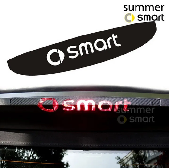Car brake light stickers decal 3d carbon fiber high mount stop lamp car