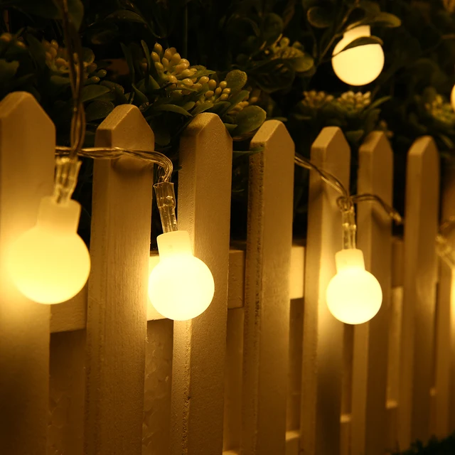 Aliexpress.com : Buy 40 LED Battery Operated Globe String Lights, Warm White, Mini Timing Round ...