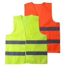 Высокая видимость флуоресцентный светоотражающий жилет, обеспечивающие Безопасность Светоотражающие одежды жилетка с вентиляцией, меры по охране окружающей среды пальто