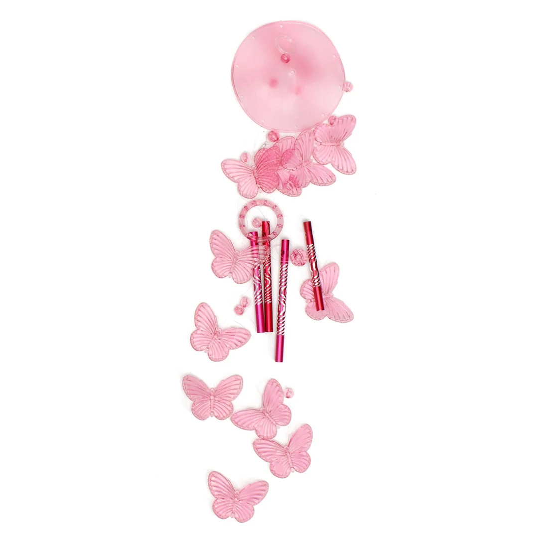Wind Chime Sound Tubes Butterfly Feng Shui Windchimes House