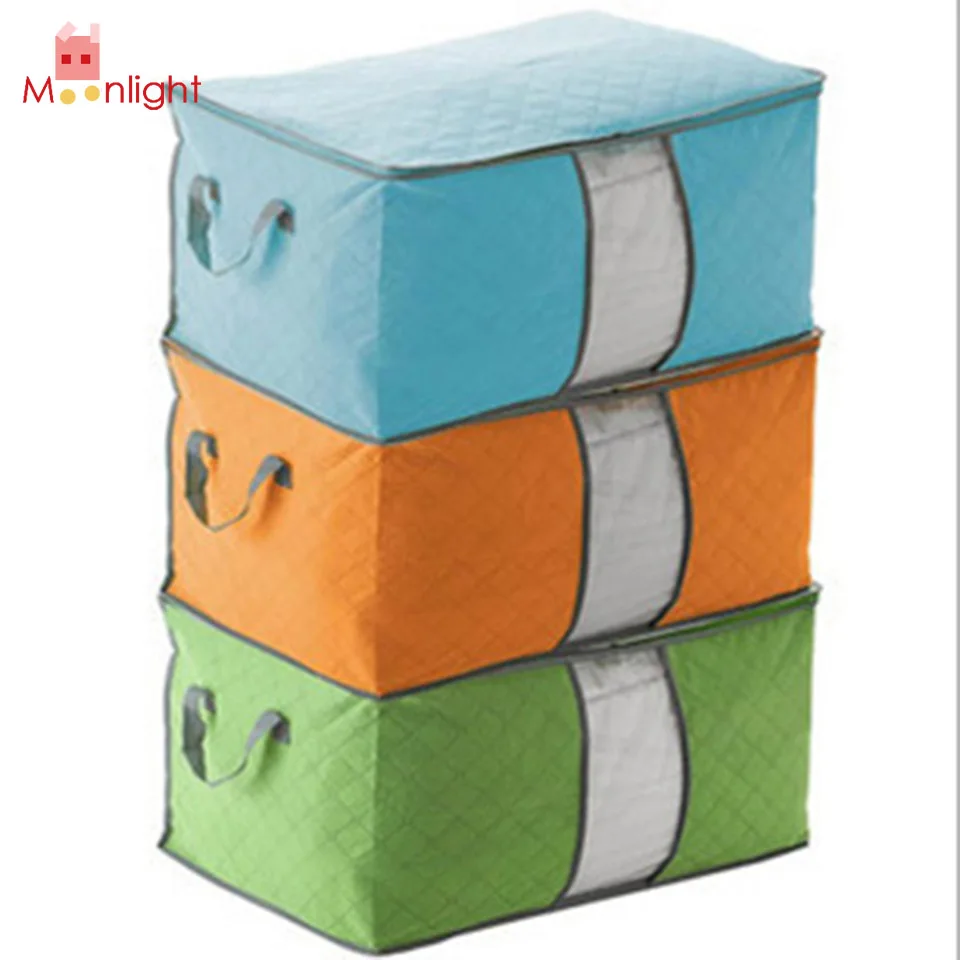 BEST Clothing Organizer Non-woven Clothes Storage Box Quilt Duvet storage Bin 3 Colors