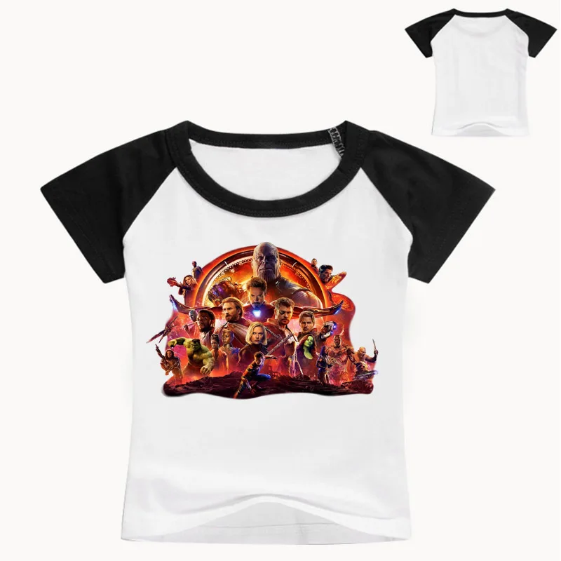 

2019 Boys Tees T Shirt Child Movie Short Sleeve Clothes Kids Avengers T-Shirt Baby Girls Children T Shirts 3-14year