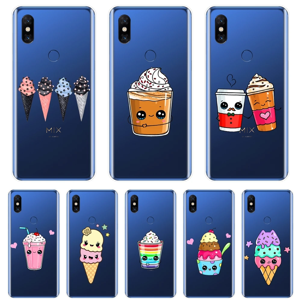 Силиконовый чехол для телефона из ТПУ Для Xiaomi Mi Mix 1 2 2S 3 милый забавный мягкий