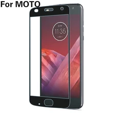 2.5D полное покрытие защитное закаленное стекло для Moto G4 E5 G6 G7 Plus G5S E4 C Plus Z2 Force Z3 Play цветная Защитная пленка для экрана