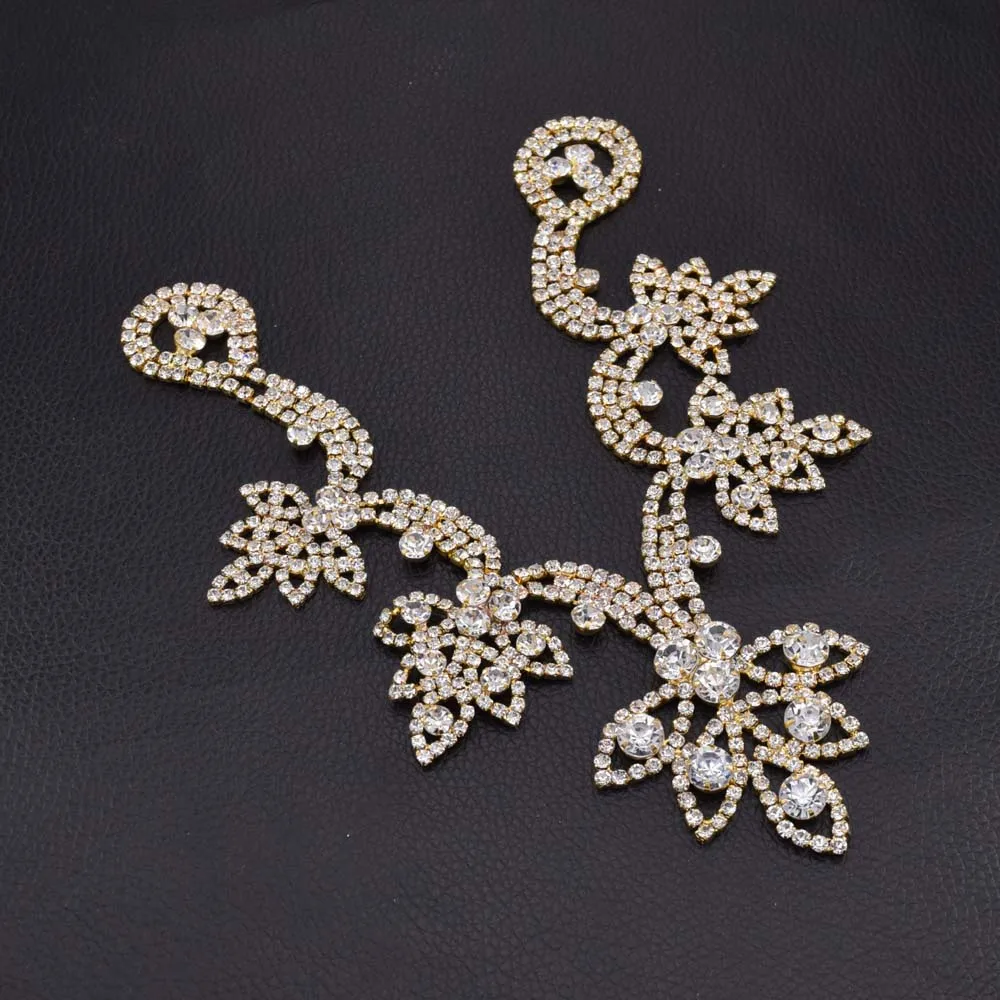 sew on rhinestone neckline for clothing HD-1100 (6)