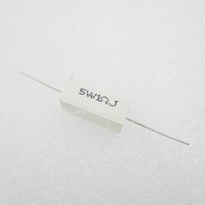 10 шт./лот Керамический резистор 5 Вт 1 Ом 1R сопротивление 5% ошибки устойчивость к цементу