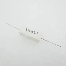 10 шт./лот Керамика Цемент резистор 5 Вт 1 Ом 1R сопротивление 5% ошибки DIY Kit
