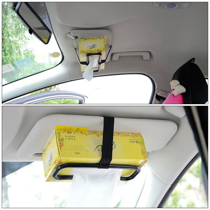 Automobile Interior Accessories Car sun visor chair back tissue box cover Car hanging tissue box holder Car ornaments Vehicle