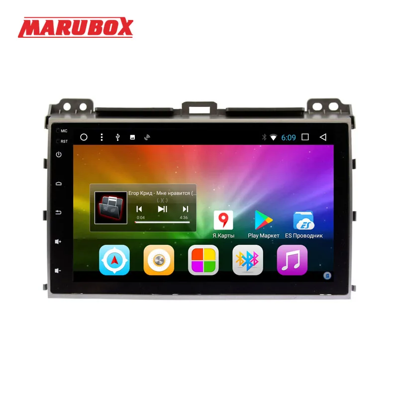 Штатная магнитола для Toyota Land Cruiser Prado 120 Lexus GX 02 09 MARUBOX 9A107DT3 Android 7.1 Четырехядерный