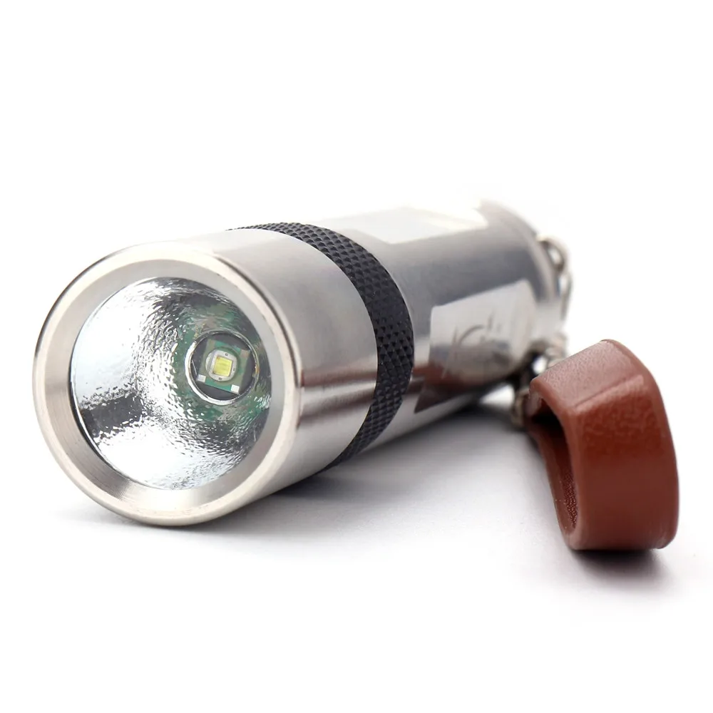 Alondfire S106 CREE XPE Q5 LED нержавеющей стали водонепроницаемый 3-Режим фонарик Свет для AA или 14500 Перезаряжаемые батареи