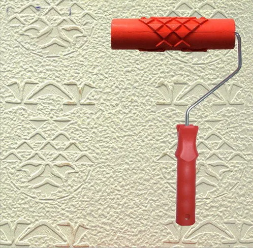 

Diatom ooze patterned rolller for wall decor tool 7 inch rubber roller no . 131