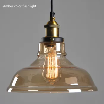 

Nordic Loft Bar Glass pendant light American Country Style Kitchen Island Restaurant Cafe Single Head Glass modern glass light