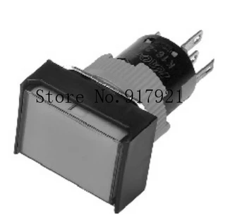 

[ZOB] K16-291 Korea kacon Kaikun K16-291R06 by 16mm rectangular illuminated button switch K16-391G06 --10pcs/lot
