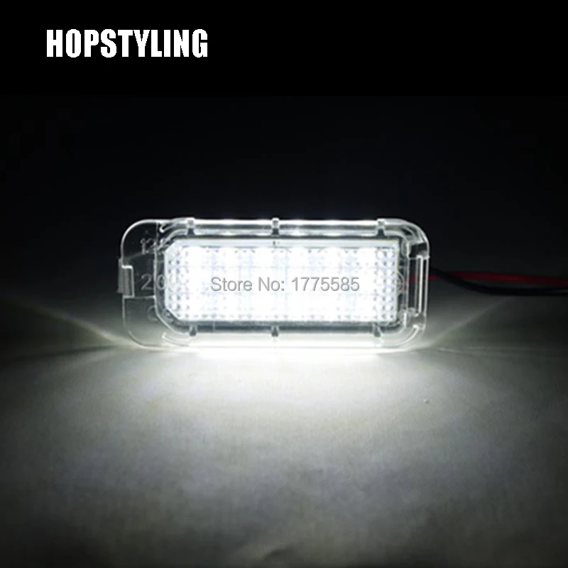 

HOPSTYLING 2x License Number Plate Light 18LED Lamps Replace For Ford Mondeo Focus 5D Canbus Automobile LED Bulbs replacement
