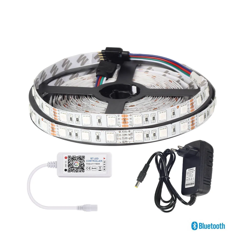 5 м 300 светодиодный s светодиодный полосы 5050 blutooth-контроллер управления светодиодными rgb-лентами набор RGB/RGBW/RGBWW светодиодный