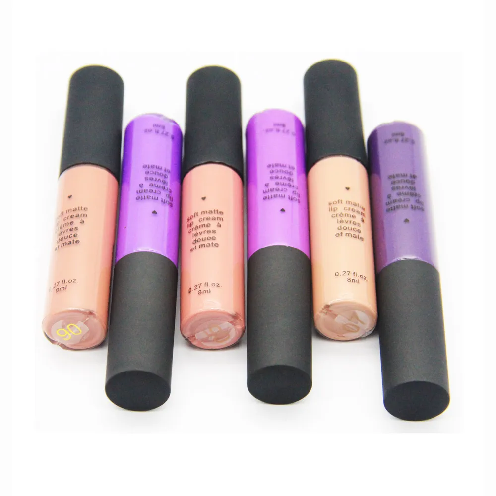 Makeup Cosmetics Nude Velvet Soft Lip Cream Matte Liquid Lipstick Waterproof Smooth Matt Lip Gloss Lips Beauty Make up Lipgloss