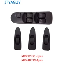 Przycisk przełącznika do szyb z przodu lewego prawego MR740599 MR792845 dla Mitsubishi Carisma Space Star 1995-2006 MR915962 MR792851 panie 740 599