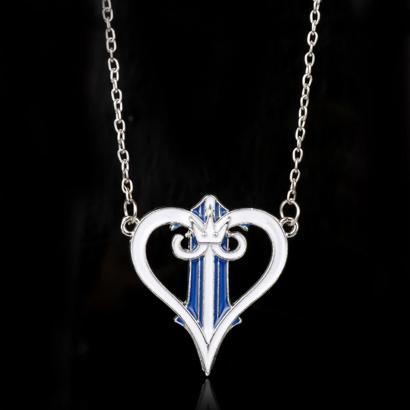 

dongsheng Fashion Jewelry Kingdom Hearts Necklace Women Girls Trendy Accessories Charms Pendants Necklaces for Women Girl Gift-3