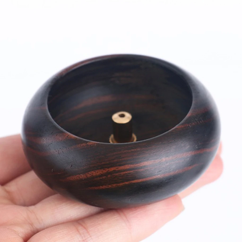 Decorative Wooden Incense Stick Burner Bowl Incense Ash Catcher Tray Wooden Incense Holder with Wooden Plate