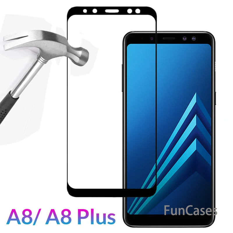 Защитный Стекло для samsung Galaxy A8 2018 чехол закаленное на плюс 8 A8Plus A530 + 8A 3D фильм |