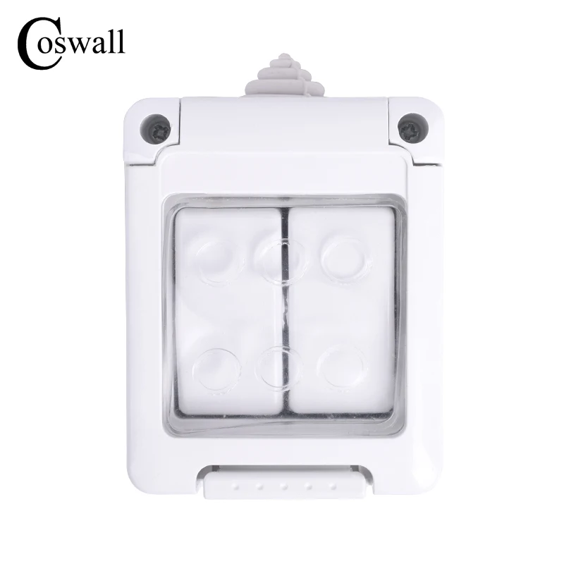 Coswall CE Certification IP44 Level Waterproof Dust-proof Outdoor External Wall Switch 2 Gang Push Button Light Switch Coswall CE Certification IP44 Level Waterproof Dust-proof Outdoor External Wall Switch 2 Gang Push Button Light Switch