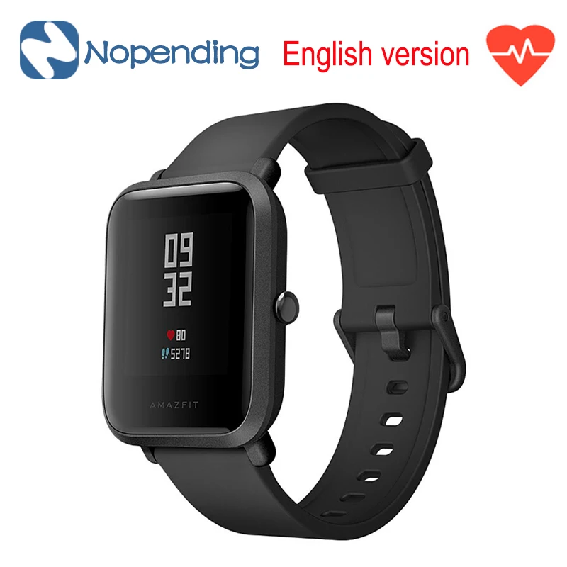 Новый Английский Оригинальный huami Amazfit Bip Lite спортивные Смарт часы gps Smartwatch gloness монитор сердечного ритма 45 дней для Xiaomi MI5 купить на AliExpress
