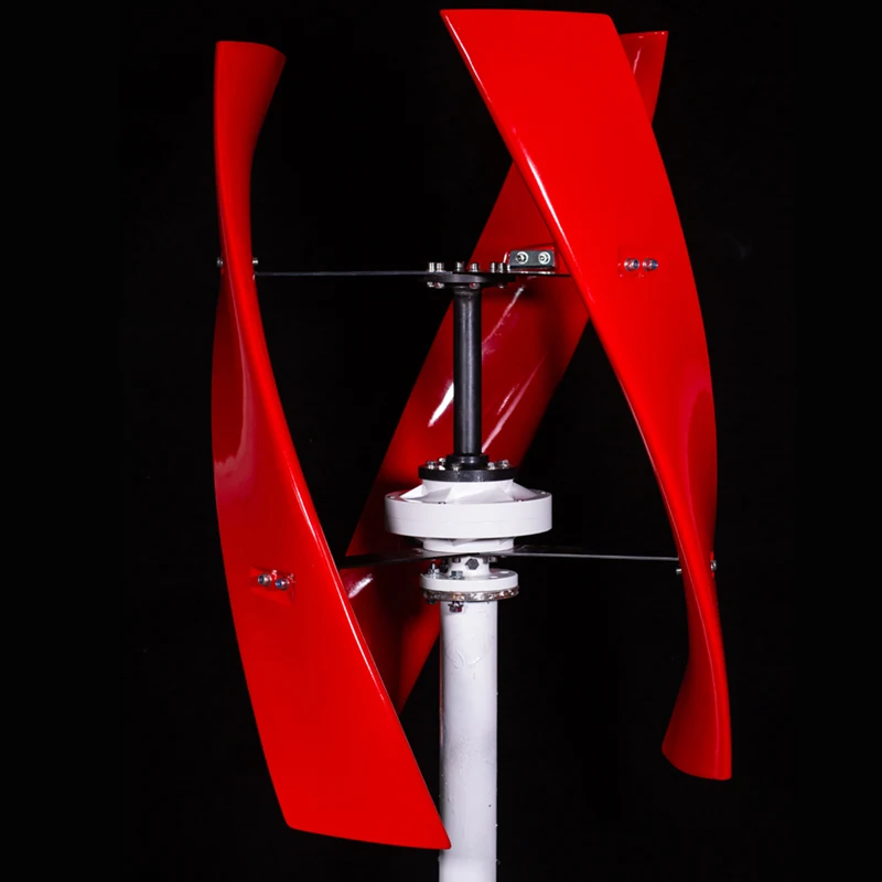 

CE Bright Red Wind Turbine Generator Maglev Vertical Axis 600w Newest X Model or white wind turbine optional