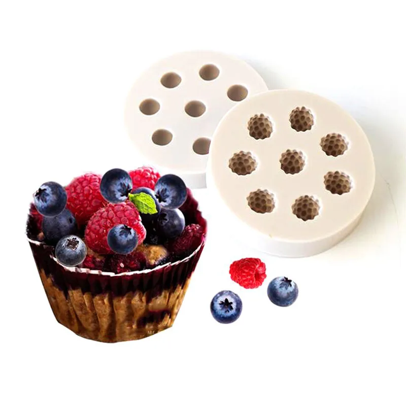 SEAAN Chocolade Gebak Tool 3D Raspberry Blueberry Shape Silicone Mold Sugarcraft Bakken Tool Cake Decorating Mould Taart Tools SEAAN Chocolade Gebak Tool 3D Raspberry Blueberry Shape Silicone Mold Sugarcraft Bakken Tool Cake Decorating Mould Taart Tools