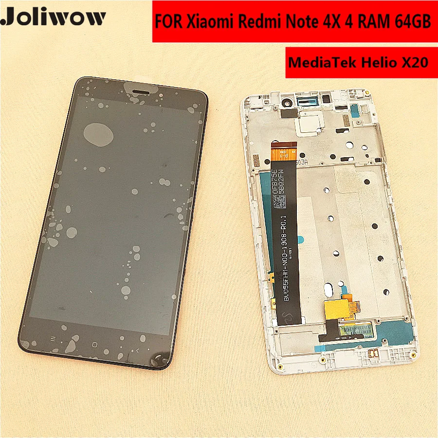 Najtaniej Dla Xiaomi Redmi Note 4X PRO MTK helios 4GB wyświetlacz LCD + ekran dotykowy z ramą Digitizer montaż dla Redmi Note4X LCD