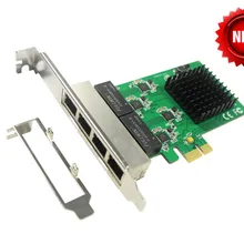 PCI-Express 4 порта Gigabit Ethernet контроллер карты, чипсет RTL8111, поддержка низкий кронштейн PCIE до 10/100/1000 Мбит/с