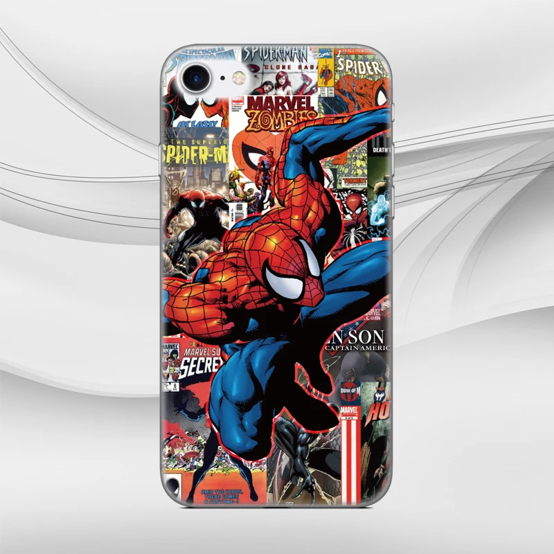 Герой комиксов Marvel Оболочка Чехол для iphone X XR XS MAX 5 5S SE 6 6S 7 8 9 Plus для iPod Touch 5 6 Чехол для телефона Coque Чехлы бамперы