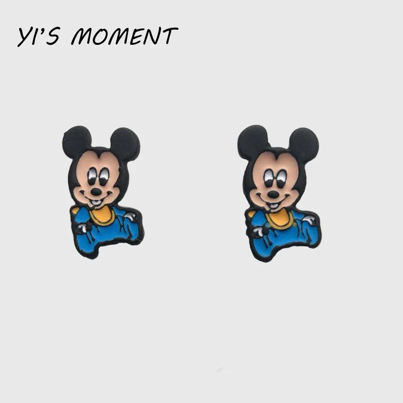 

2019 new model birthday Gift Enamel Animal Jewelry Minnie Mouse Minerva Mou Earrings Women Earing for kids