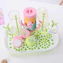 Organizer Baby Bottle Drying Rack Tree Shape Cleaning Dryer Drainer Detachable Useful Infant Milk Cup Nipple Pacifier Holder